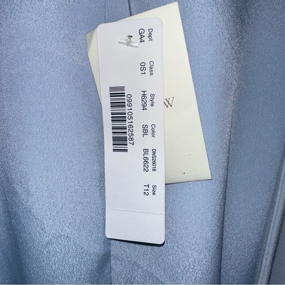 J. Crew Light Blue Crepe V-Neck Wrap Dress 12T Easter Ready NEW